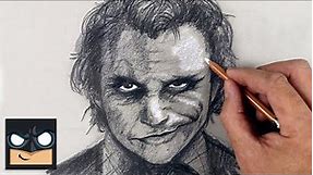 How To Draw The Joker | The Dark Knight Sketch Tutorial