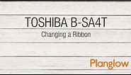 Toshiba TEC B-SA4T installing a new Ribbon