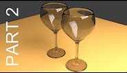 Blender Tutorial For Beginners: Wine Glasses - 2 of 2