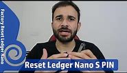 How to Reset Ledger Nano S PIN | Restore Ledger Nano | Change Ledger Forgot PIN