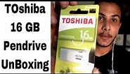 TOSHIBA 16GB Pen Drive Unboxing & Speed Test | USB Flash | Quick review | in Hindi