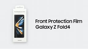 Galaxy Z Fold4: How to apply Front Protection Film ǀ Samsung