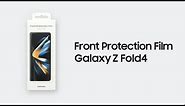 Galaxy Z Fold4: How to apply Front Protection Film ǀ Samsung