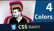 CSS Tutorial — Colors, Hex, RGB, RGBA, Predefined Colors (4/13)