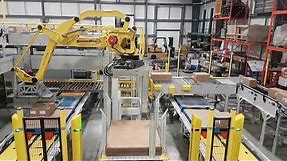 Robotic Mixed Case Palletizing System with FANUC M-410iC/185 Robots – StrongPoint Automation
