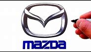 How to Draw the Mazda Logo