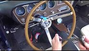 How to remove and install a steering wheel on a 1967 GTO