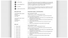 Resume Templates | Free Download | Customize in Microsoft Word