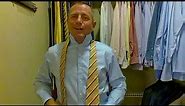 How To Tie A Tie Tutorial | Zegna Suit and Tie | Salvatore Ferragamo Belt and Shoes | Learn to Tie