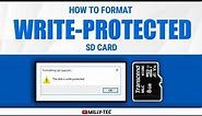 How To Format Write Protected SD CARD