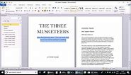 How to format your book using Microsoft Word.
