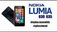 Nokia Lumia 635 Lumia 630 - Touch screen Digitizer Glass LCD Display and Frame Disassembly Replace