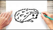 How to Draw A Porcupine Step by Step