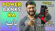 Best Power Bank 65 Watt Ultra Fast Charging for Laptop and Phone | Romoss 40000Mah Power Bank