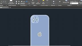 HOW TO DESIGN A 3D IPHONE IN AUTOCAD | AUTOCAD 3D