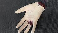 How to make fake hand prop for Halloween CHEAP using Elmer's glue