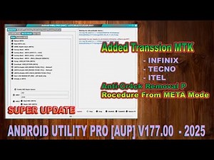 New Update Android Utiity Pro V177 - Added Transsion MTK | Complete Tools For Your Android Repair