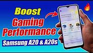how to boost gaming performance in samsung a20 & a20s