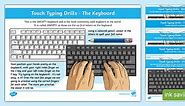 Touch Typing Drill Worksheets