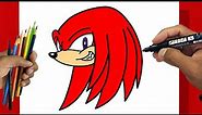 How To Draw Knuckles | From SONIC The Hedgehog