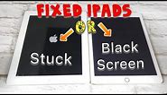 ALL iPADS: HOW TO FIX BLACK SCREEN / STUCK APPLE LOGO / BOOT LOOP / WON'T RESTART