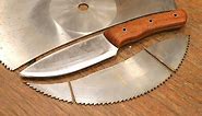 The Saw Blade Knife - How to Make a Knife from a Saw blade