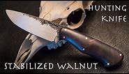 Making a Full Tang Hunting Knife (Stabilized Walnut Handle)