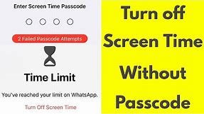 How to turn off screen time on iphone without password - if you forgot passcode ios 14/13