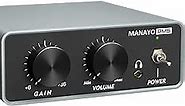 MANAYO Phono Preamp, Professional Mini Preamp for Turntable/Vinyl Record Player. Stereo Phonograph preamplifier Designed with RCA Input/Output, Headphone Jack, Adjustable Volume and gain