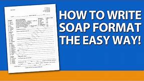How to Write SOAP Format for Mental Health Counselors