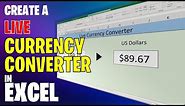 Create A Live Currency Converter In Excel