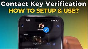 Contact Key Verification 🔥 Setup & Use in iMessage