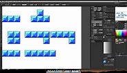 Tetris blocks in Illustrator