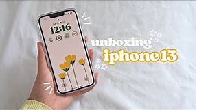 iphone 13 unboxing 2023 (pink, 128gb) aesthetic unboxing + accessories 🧸