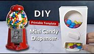 DIY Paper Candy Dispenser with Template | Paper Craft Ideas | FREE SVG + PDF