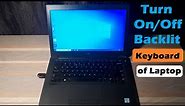How to Turn On/Off Keyboard Backlight on Dell Laptop | Dell Laptop Backlit Keyboard Turn On #backlit
