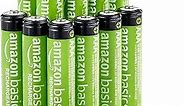 Amazon Basics 12 Pack AAA Performance-Capacity 800 mAh Rechargeable Batteries, Pre-Charged, can be recharged 1,000 times