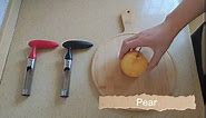 Premium Apple Corer Tool - Easy to Use and Clean - Sturdy Apple Core Remover with Sharp Serrature - Stainless Steel Corers for Apple and Pear - Core Fruits with Ease(Yellow)