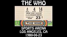 Who - 1980-06-23 - Los Angeles, CA @ Sports Arena [Audio]