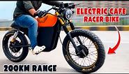 How to Build Electric Cafe Racer Bike at Home | 200km Range | Electric Bike | Creative Science