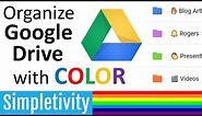 Organize Google Drive with Colors and Icons 🗂️