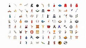 100 Martial Arts Icons