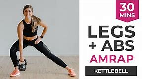 30-Minute Kettlebell Legs and Abs Workout (AMRAP Workout)