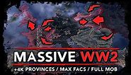 [HoI4] Massive WW2! [AI Timelapse] Max Facs / Full Mob / +4k Provinces