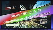 Sharp 55BL5EA 4K UHD TV gaming compilation