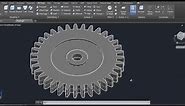 Auto CAD training 3D gear