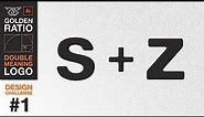 Design Challenge #1 Monogram with S+Z | Golden Ratio Logo Design