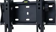 Tilt TV Wall Mount Bracket for 17-43 inch TVs, Max VESA 200 x 200mm and 66 lbs Load Capacity, Compatible with Single/8" Wood Studs, Space-Saving Low Profile Design, Bubble Level Included