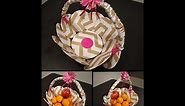 DIY Fruit Basket Using Cardboard Boxes| DIY FRUIT BASKET CRAFT | CARDBOARD CRAFT |
