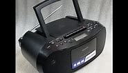 Sony Boombox CFD -S50 AM FM Stereo, CD Player, Cassette Player Recorder